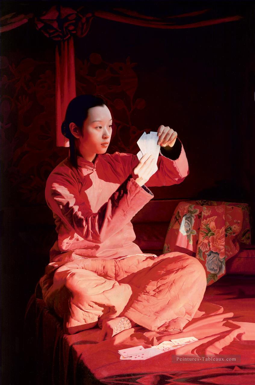 La distance dans mes pensées WYD chinois filles Peintures à l'huile